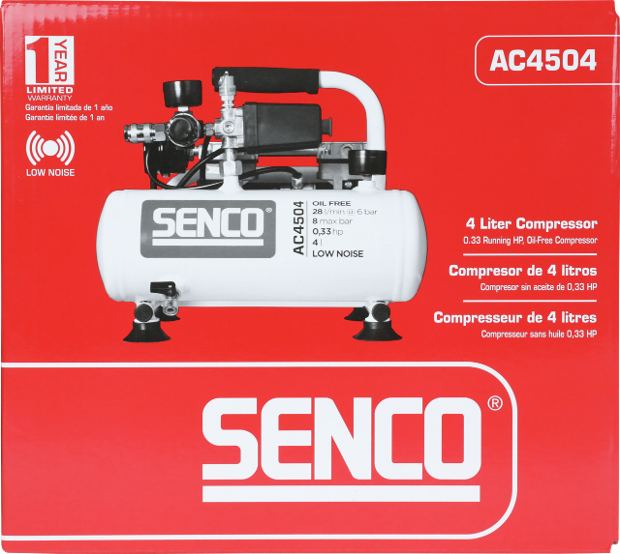 Senco AFN0038EU AC20224BL-EU Compresseur silencieux sans huile 24